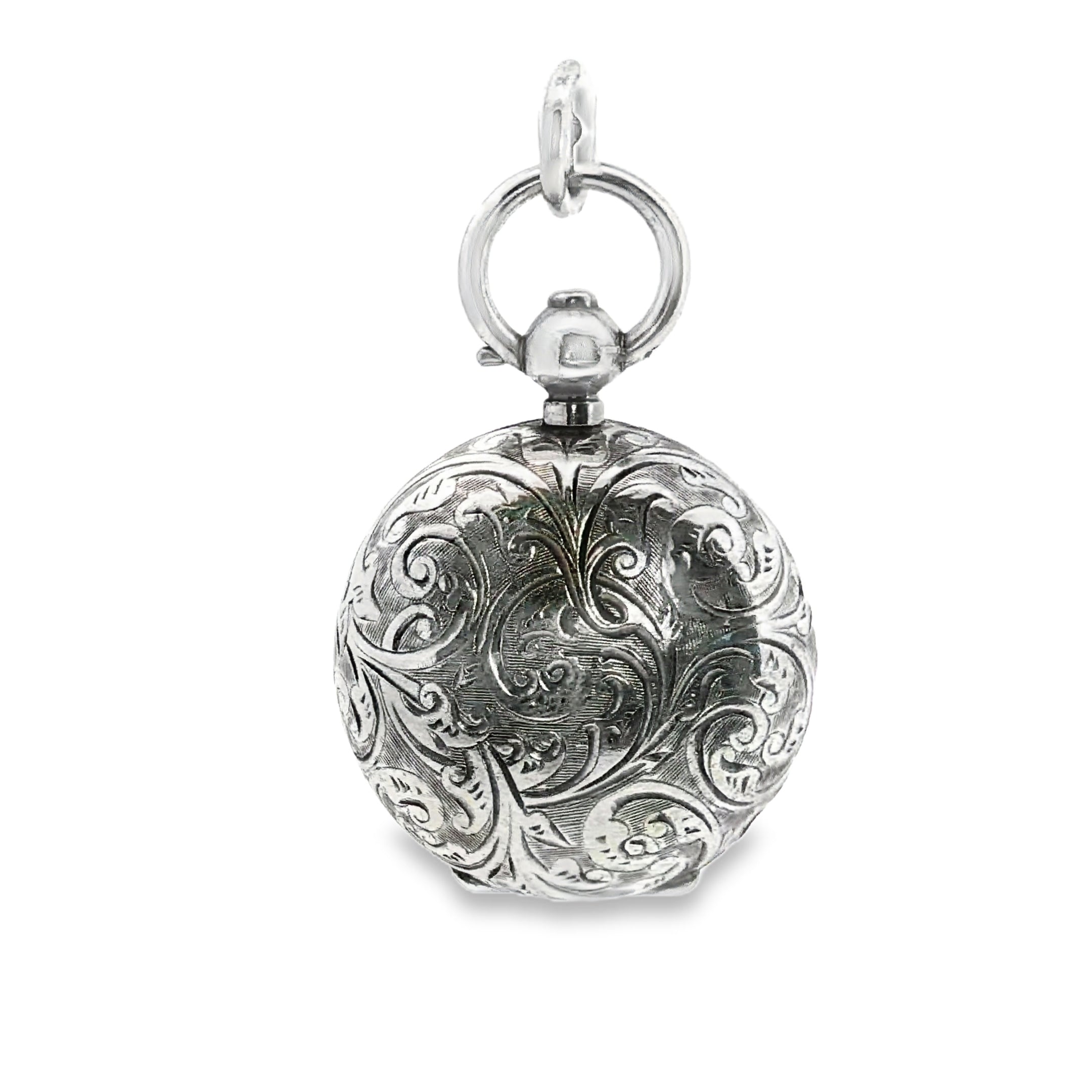 Vintage Engraved Silver Pendant