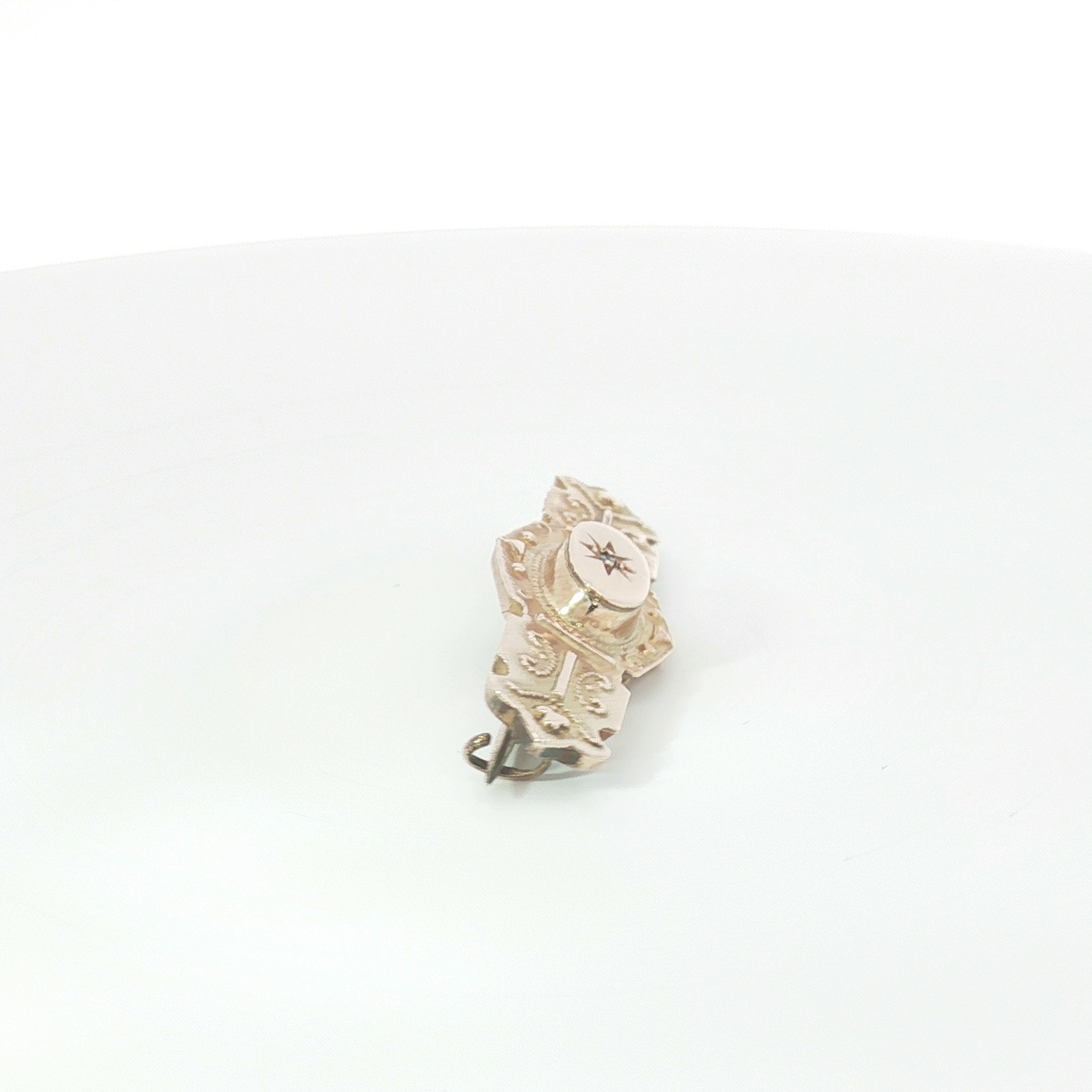 9ct RG Brooch with Star-Set Diamond
