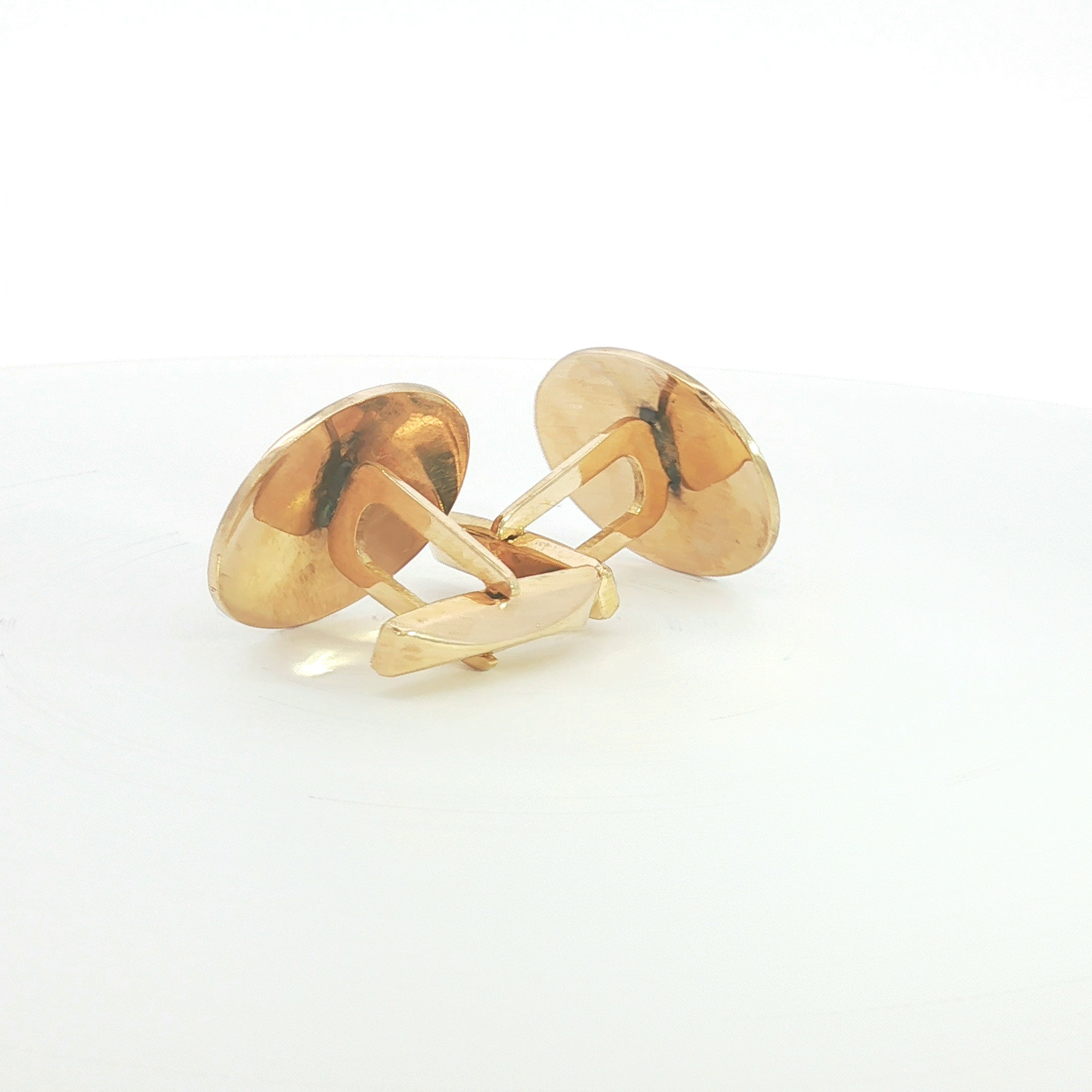 18ct YG Opal Triplet Cufflinks