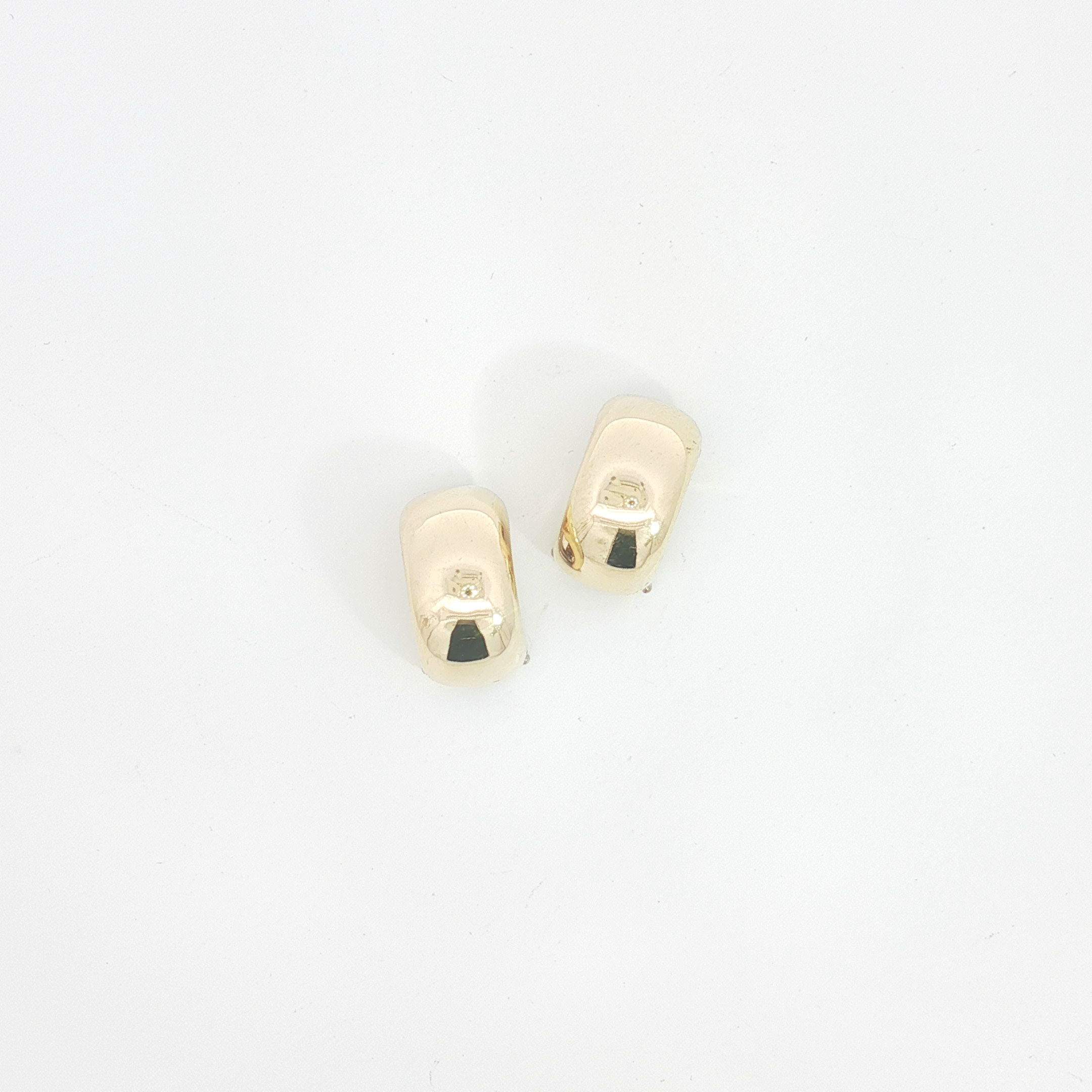 18ct YG Dome Clip-On Earrings