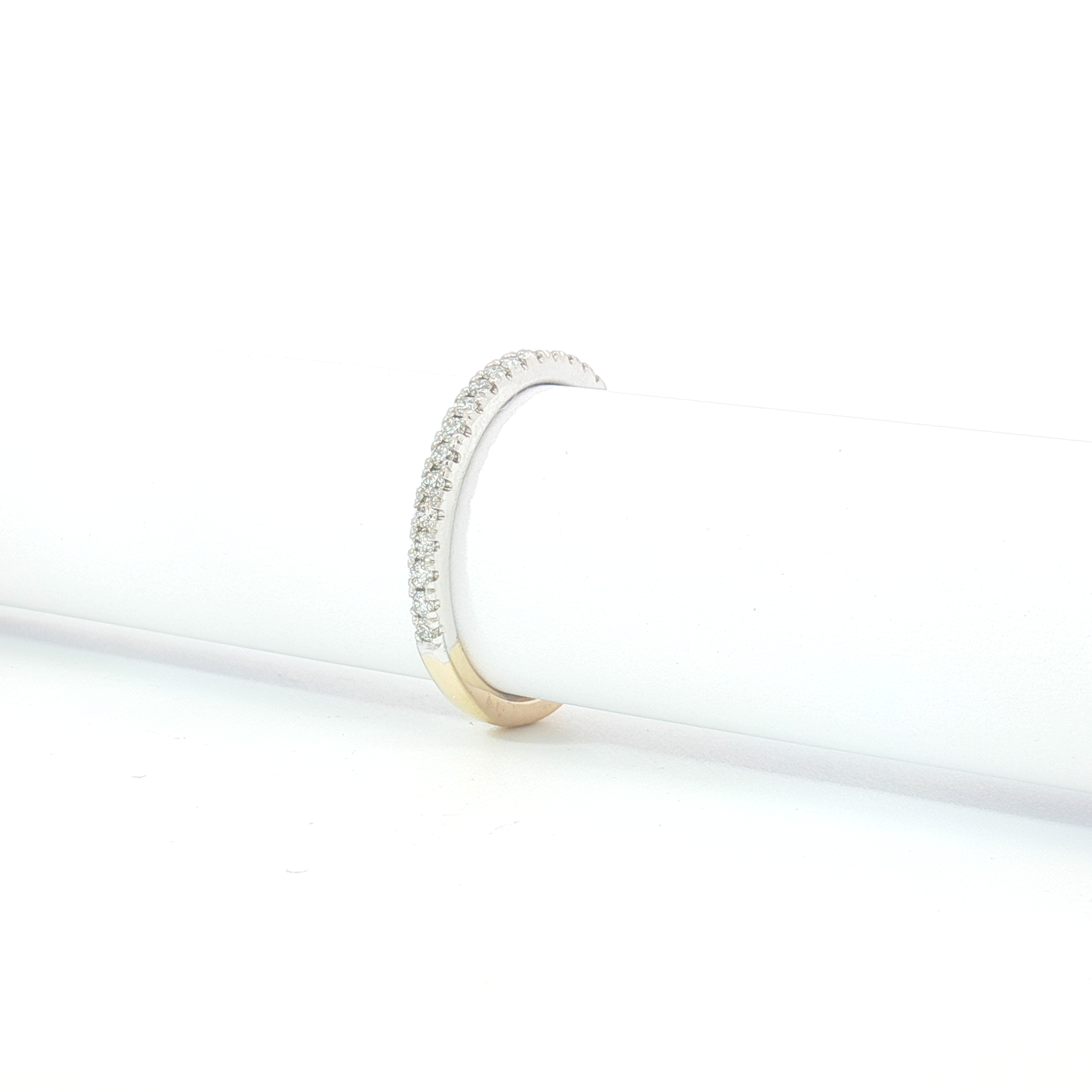 18ct 2Tone Diamond Wedding Ring