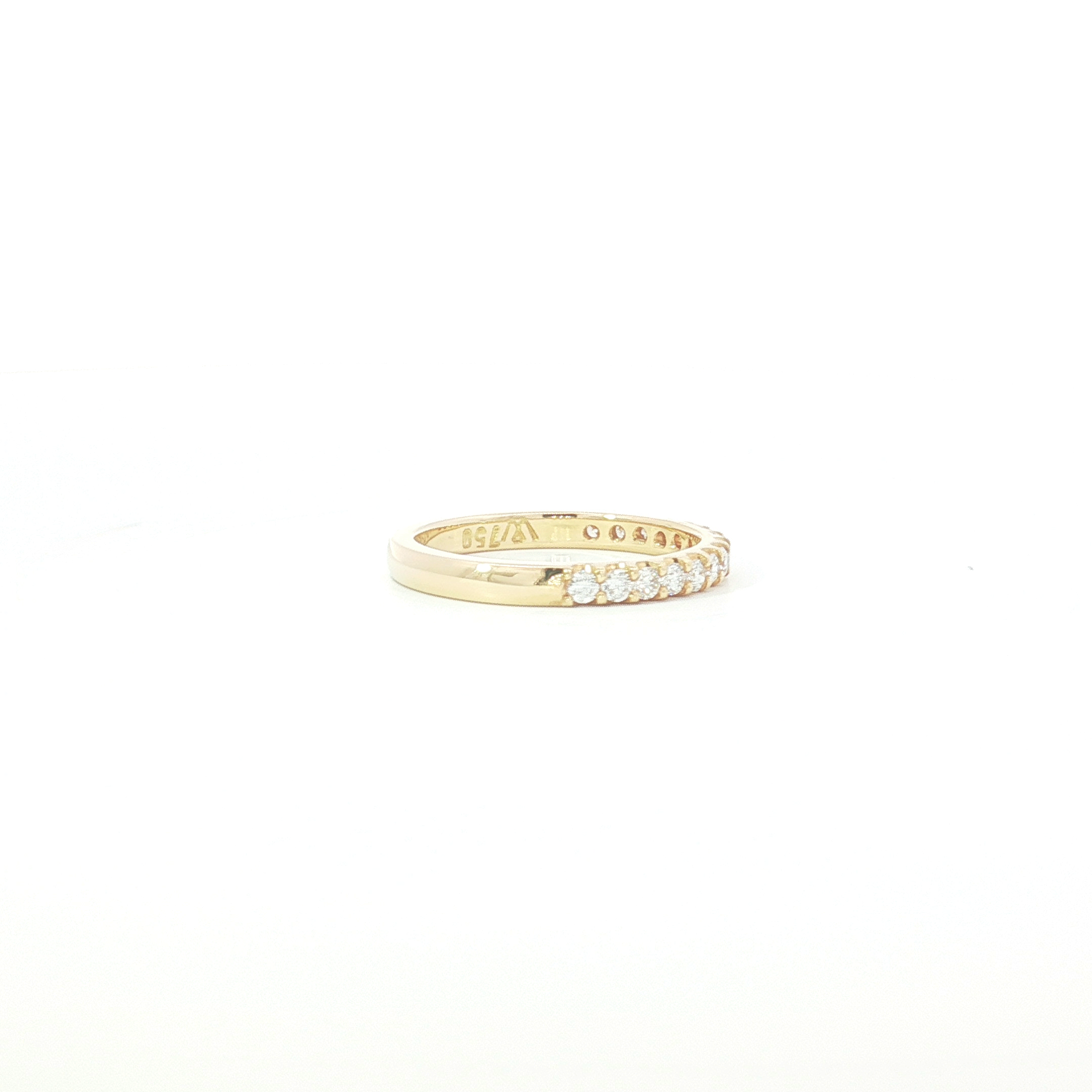 18ct YG Diamond Wedding Ring