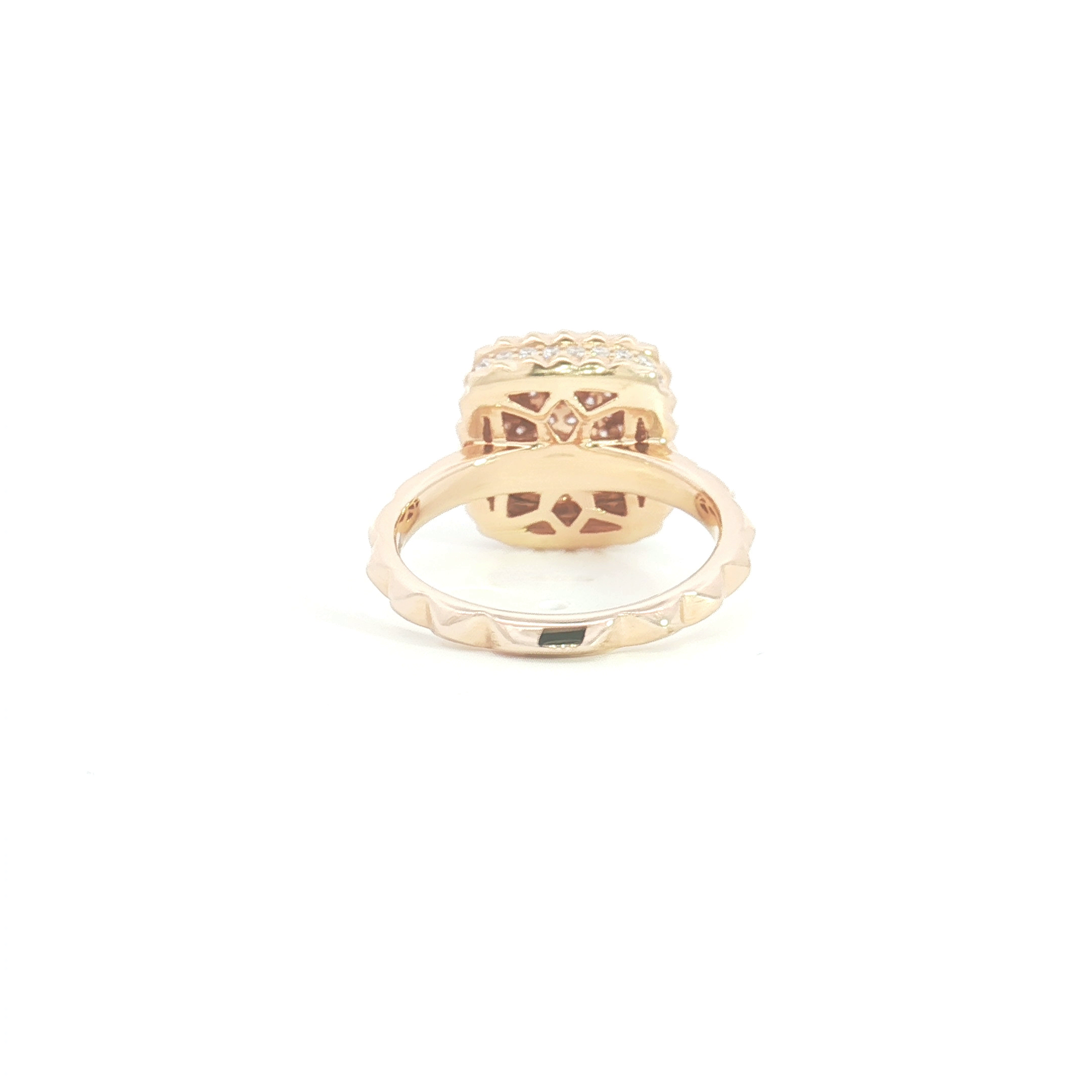 18ct RG Diamond Pavé Studded Cocktail Ring