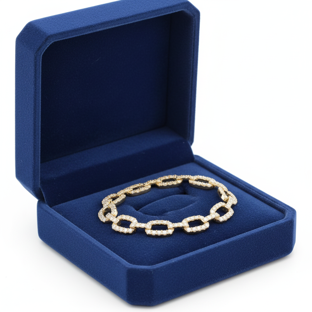 18ct YG Diamond Set Bracelet
