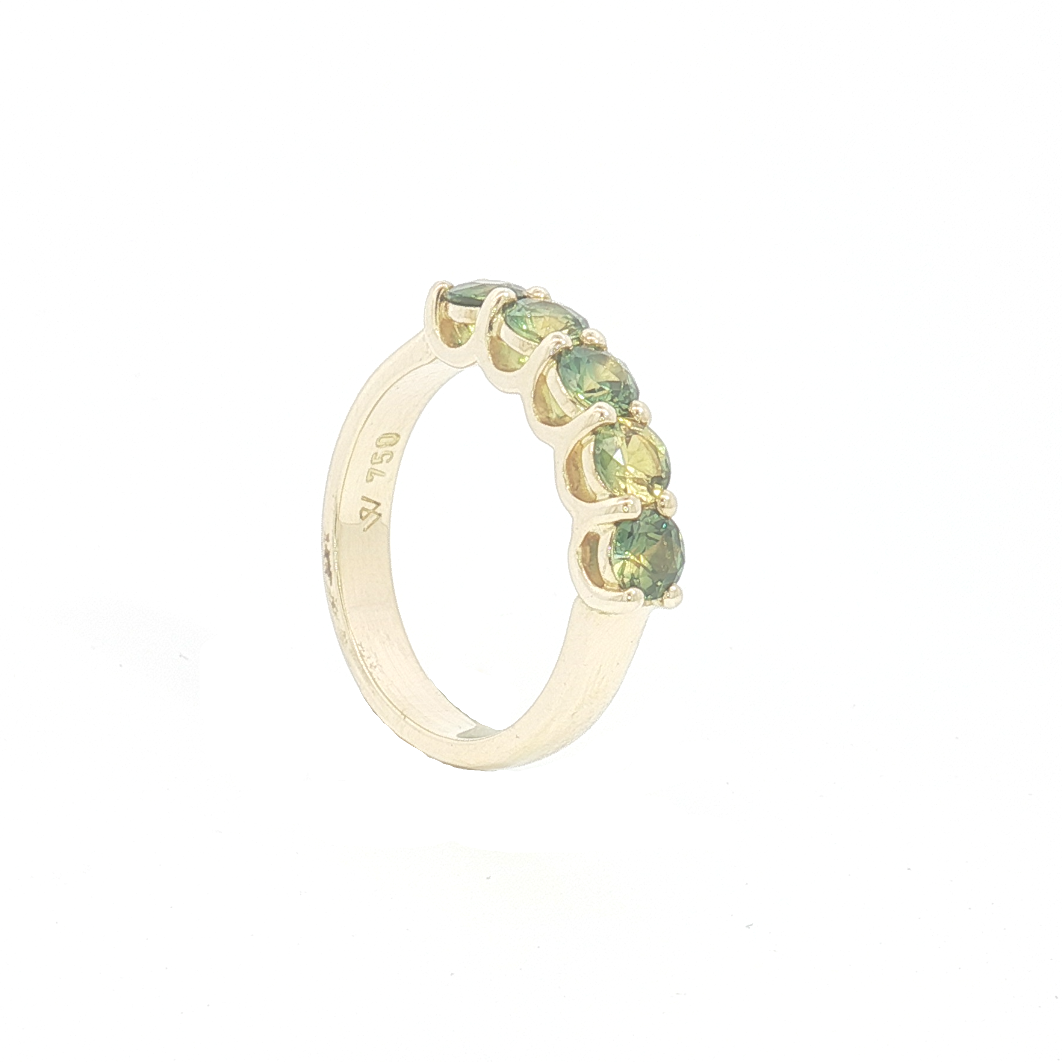 18ct YG 5 Parti Sapphire Dress Ring