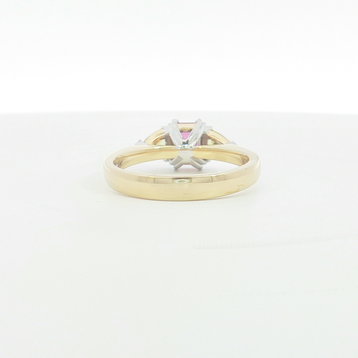 18ct 2Tone Pink and Yellow Sapphire Dress Ring
