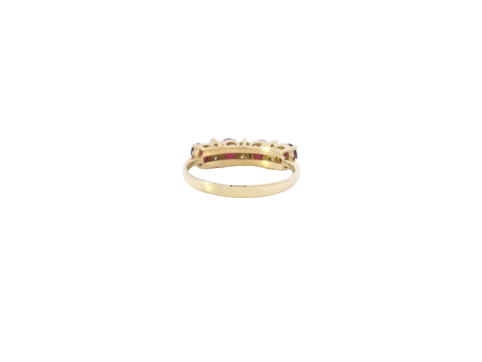 18ct YG Ruby and Diamond Ring