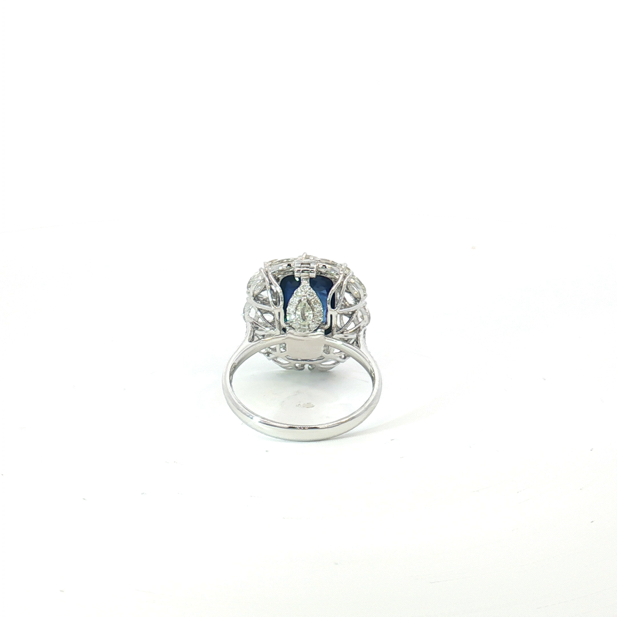 18ct WG Sapphire and Diamond Ring-Pendant Transformer