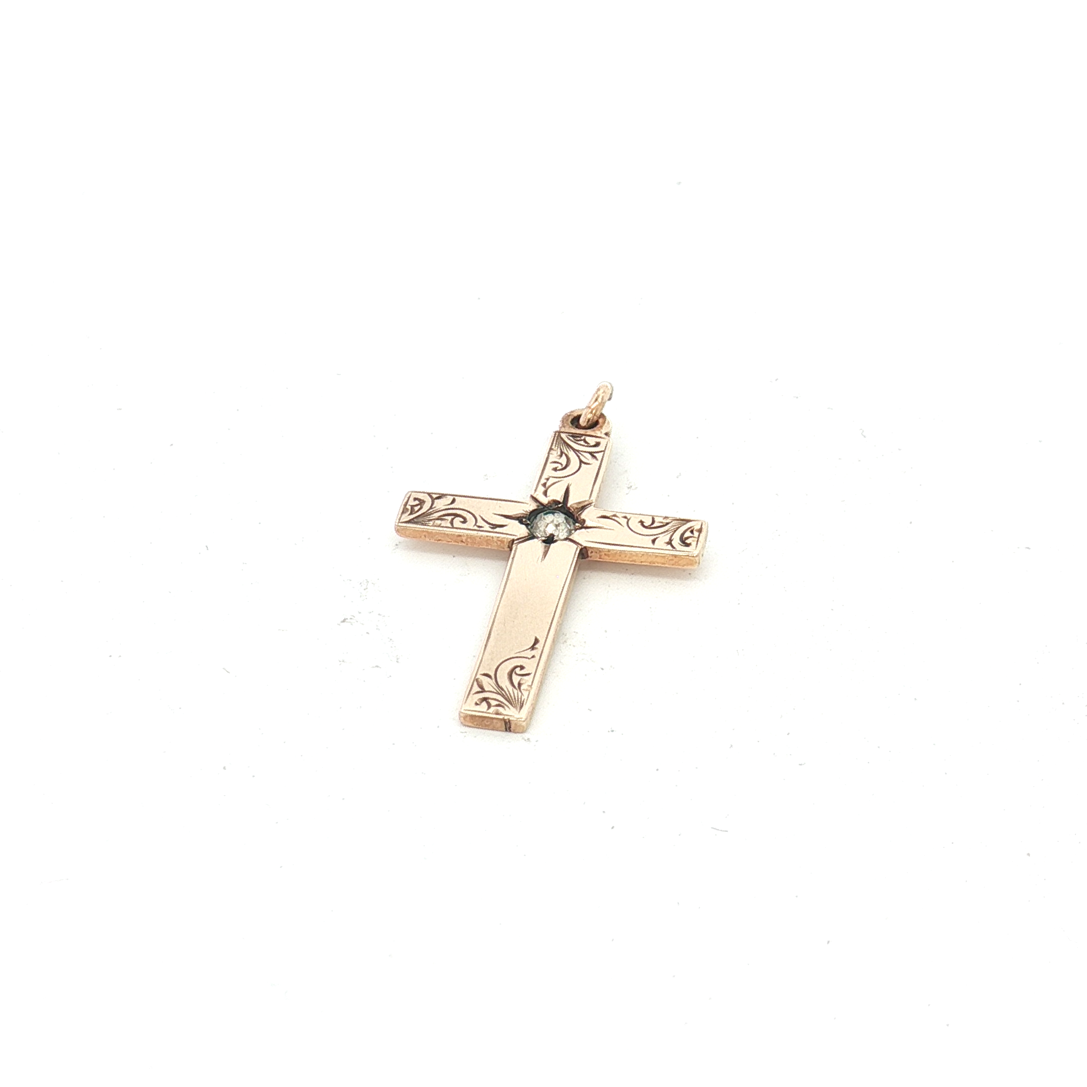9ct YG Cross Pendant