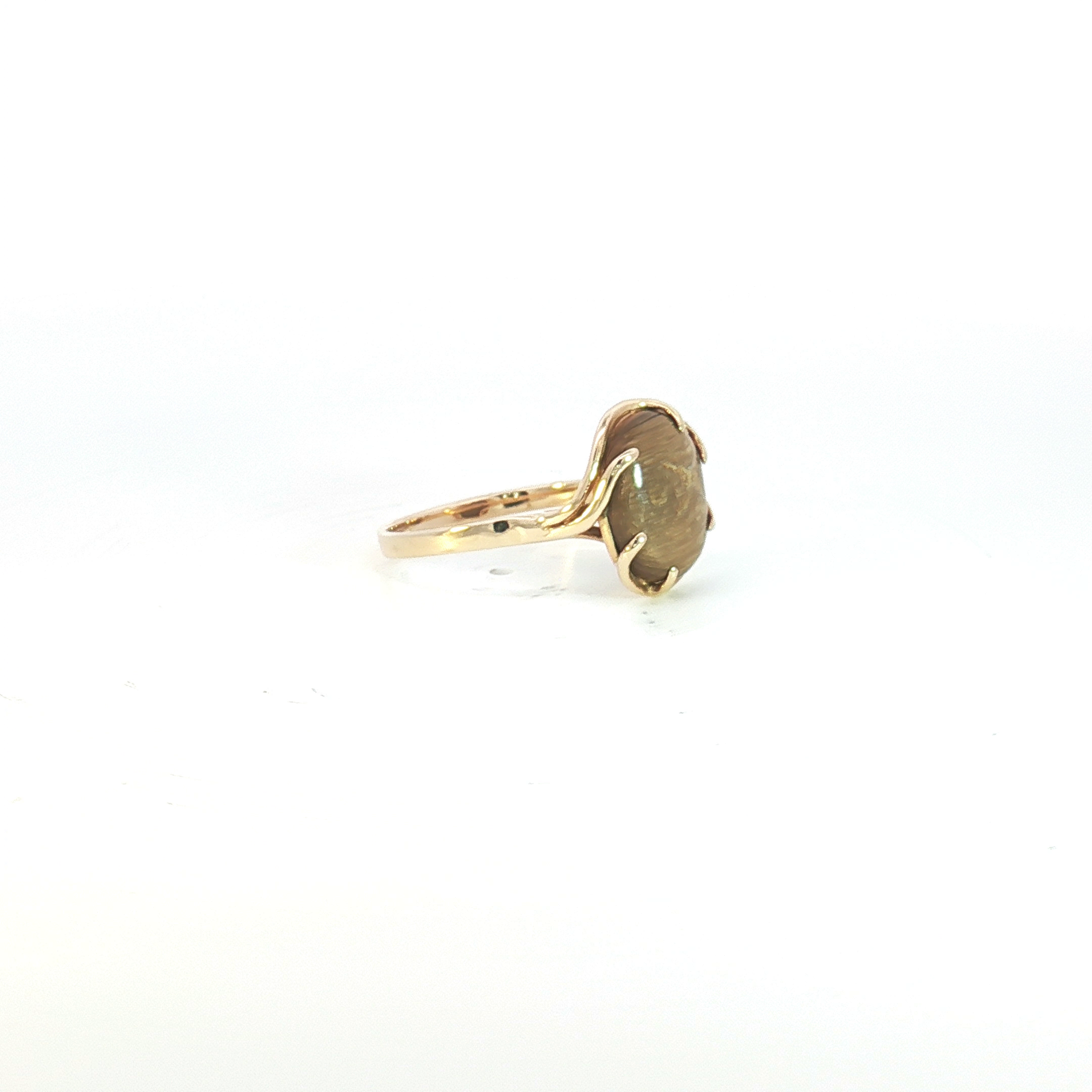 9ct YG Tiger Eye Dress Ring