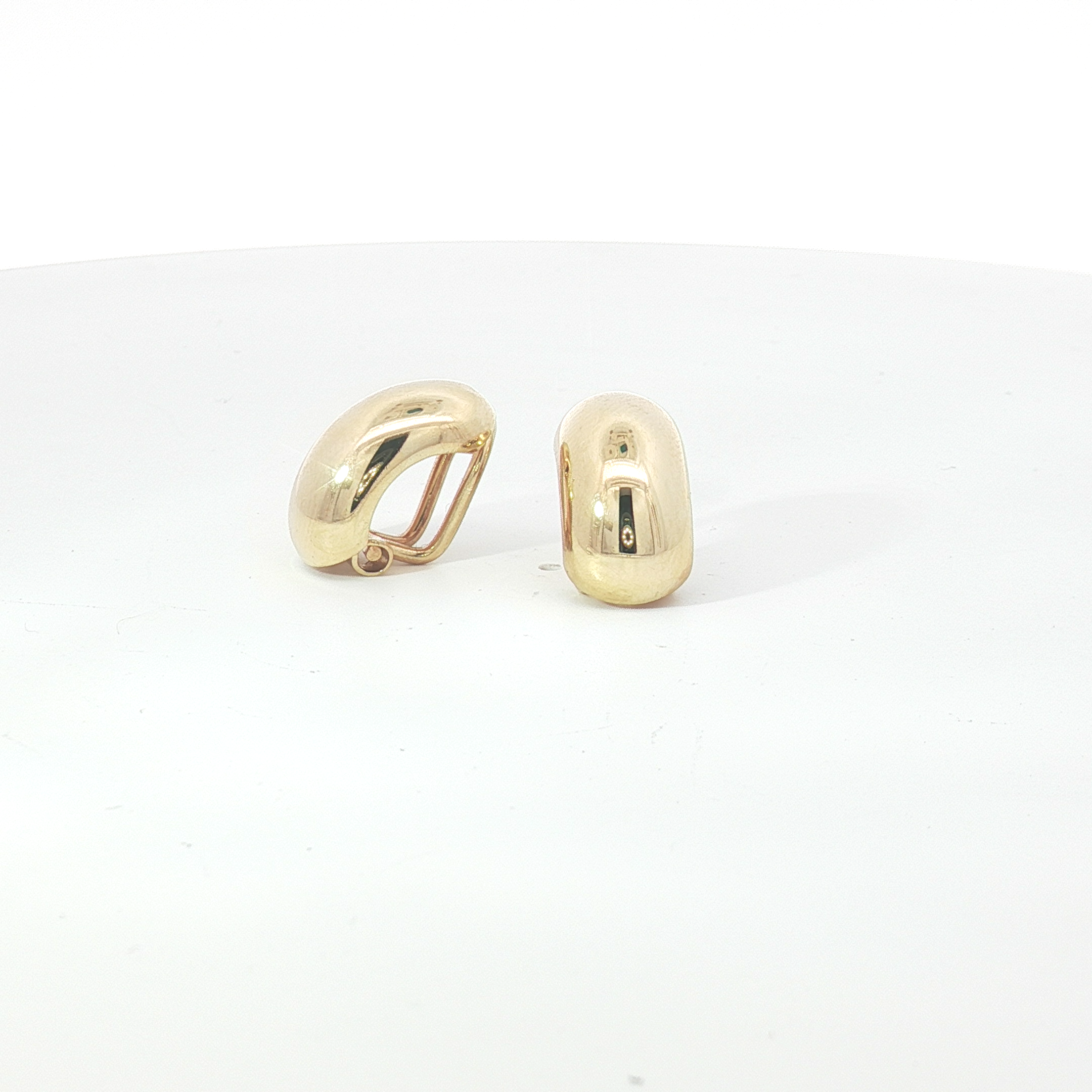 18ct YG Dome Clip-On Earrings