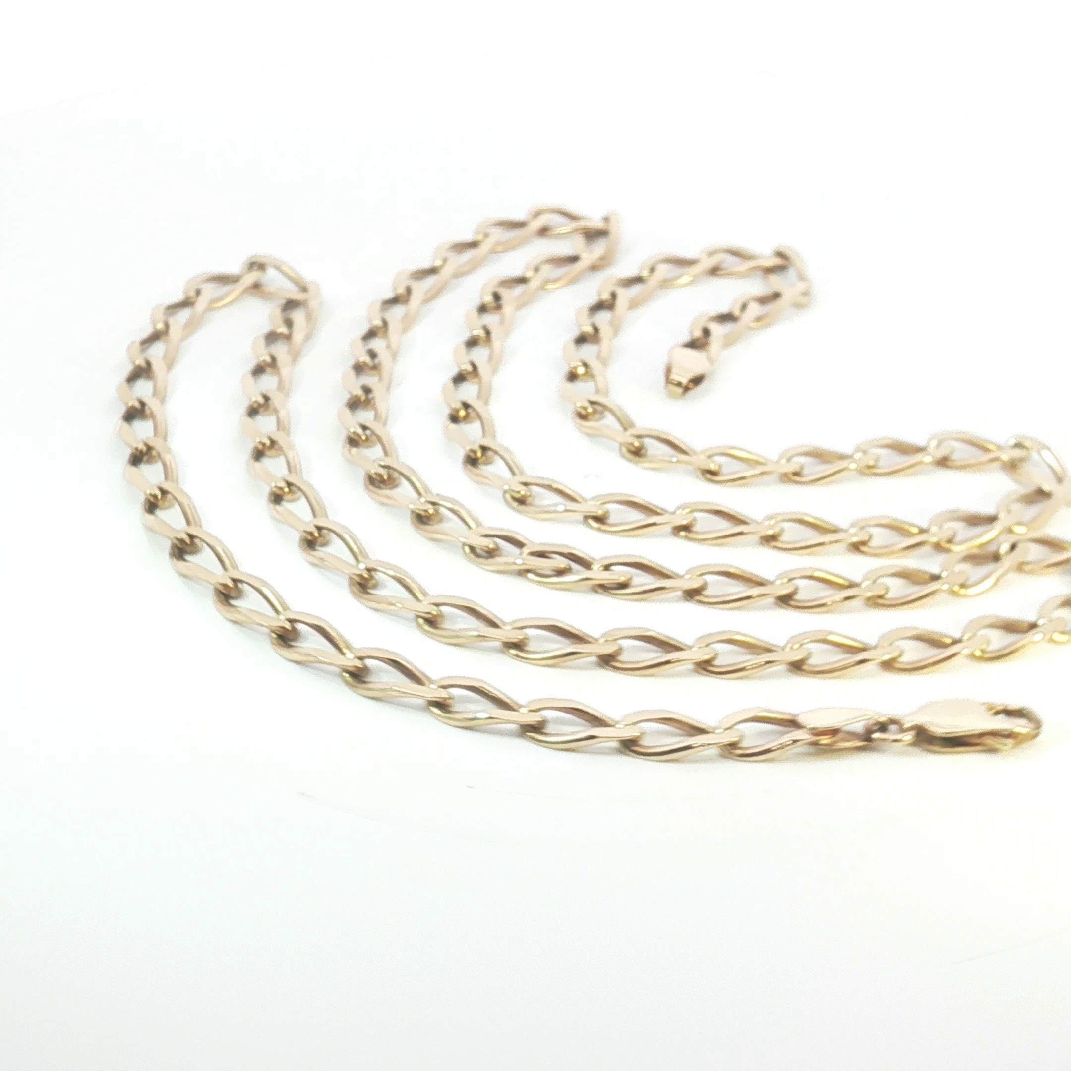 9ct YG Oval Link Chain