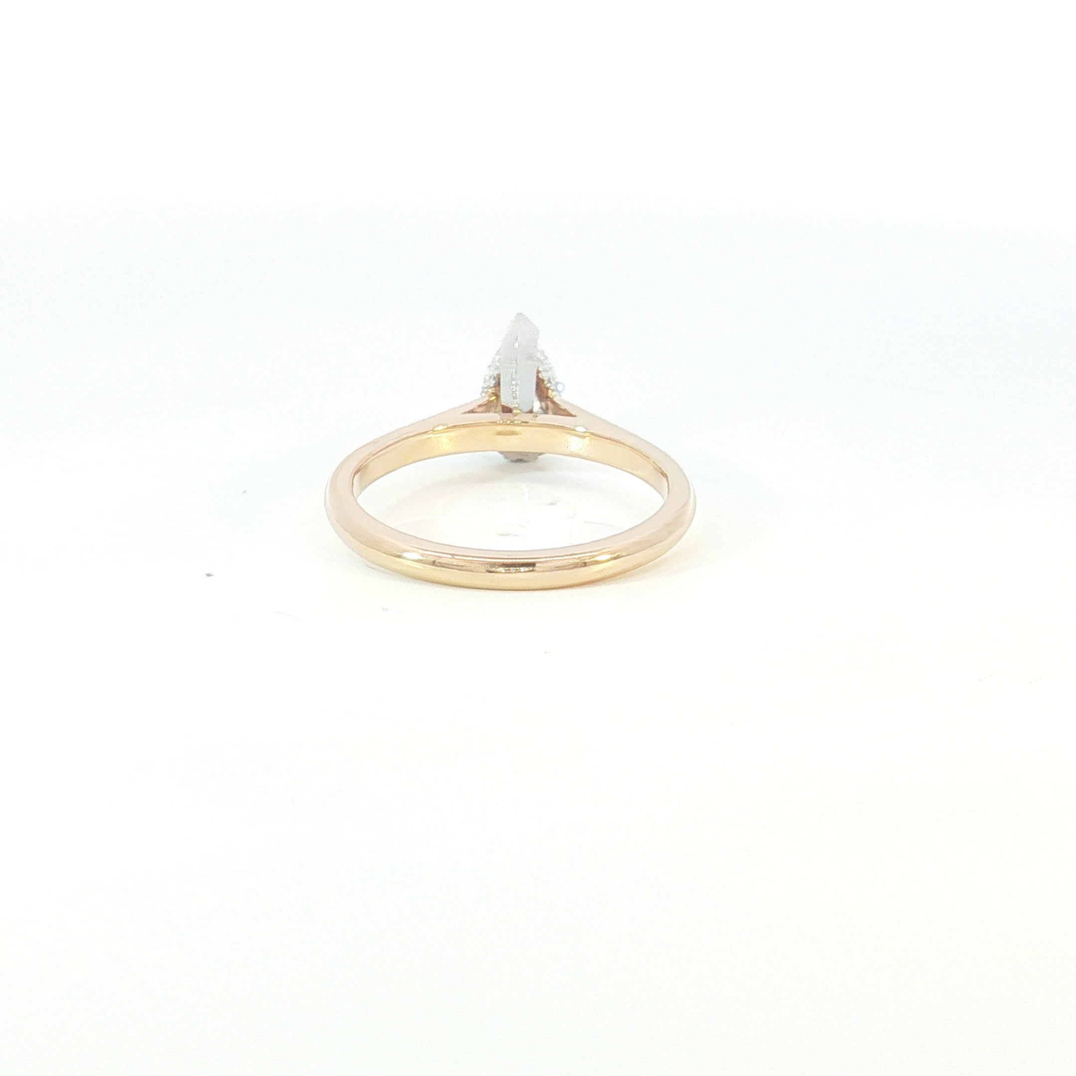 18ct RG Pear-Cut Diamond Solitaire Ring