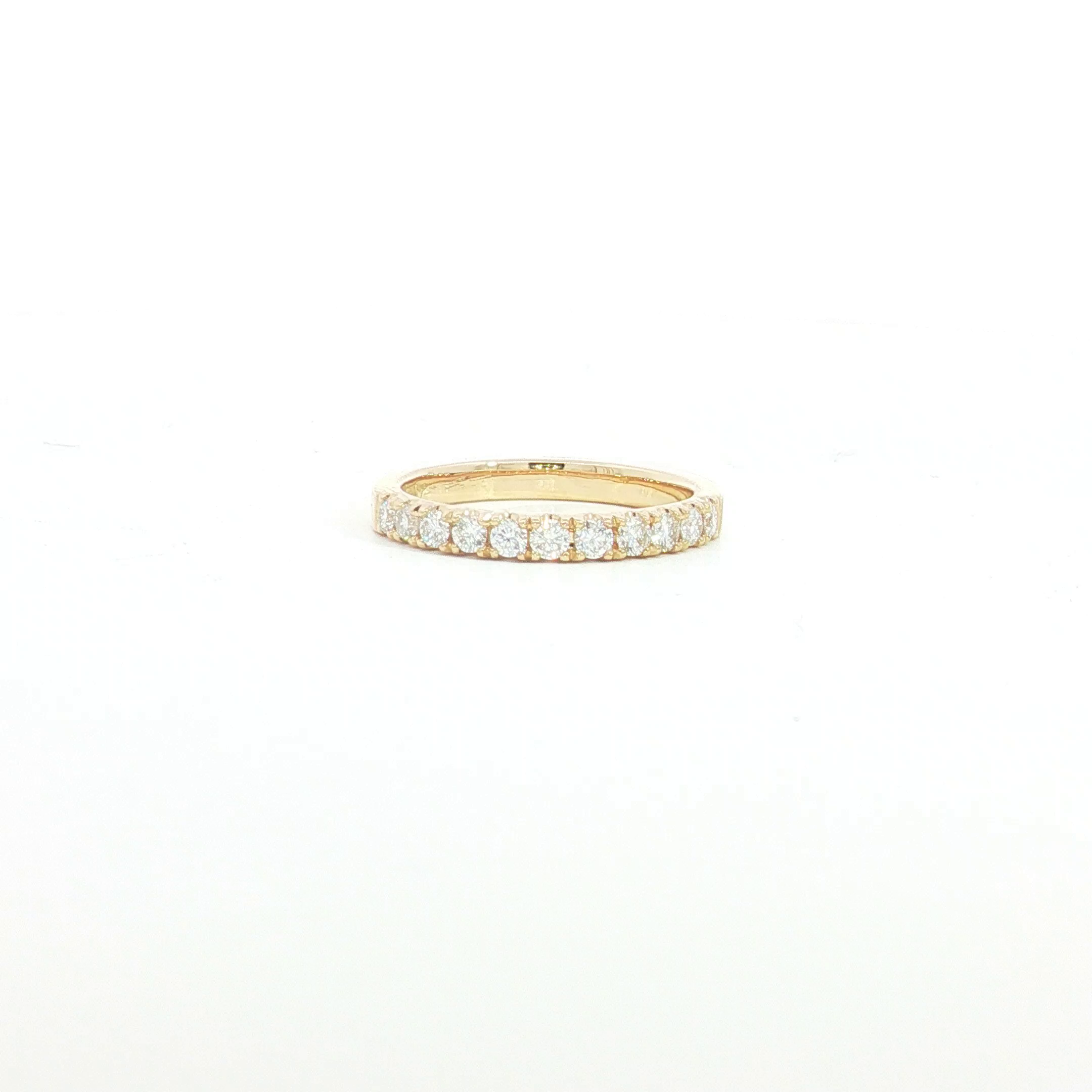 18ct YG Diamond Wedding Ring
