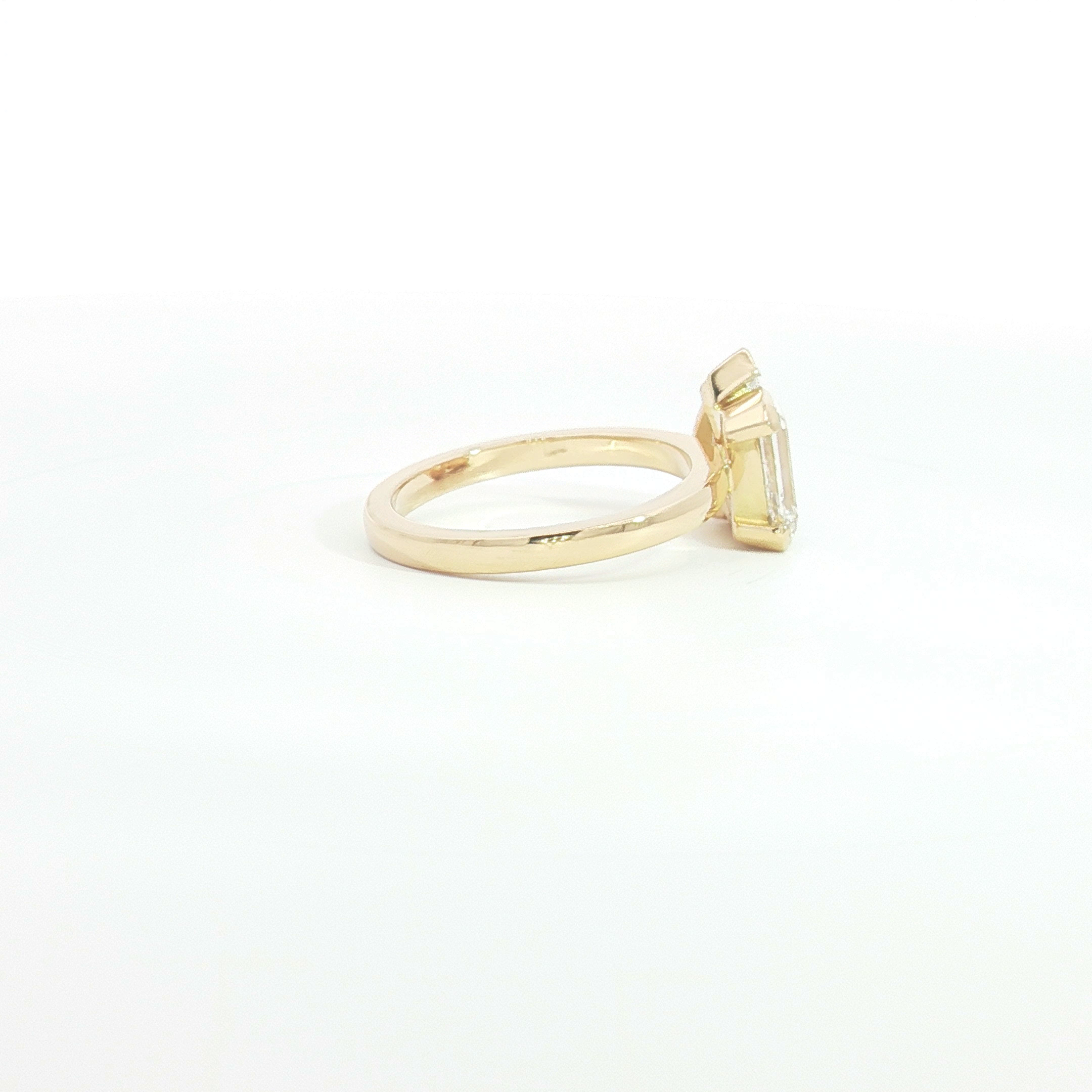 18ct YG Toi et Moi Lab Grown Diamond Ring