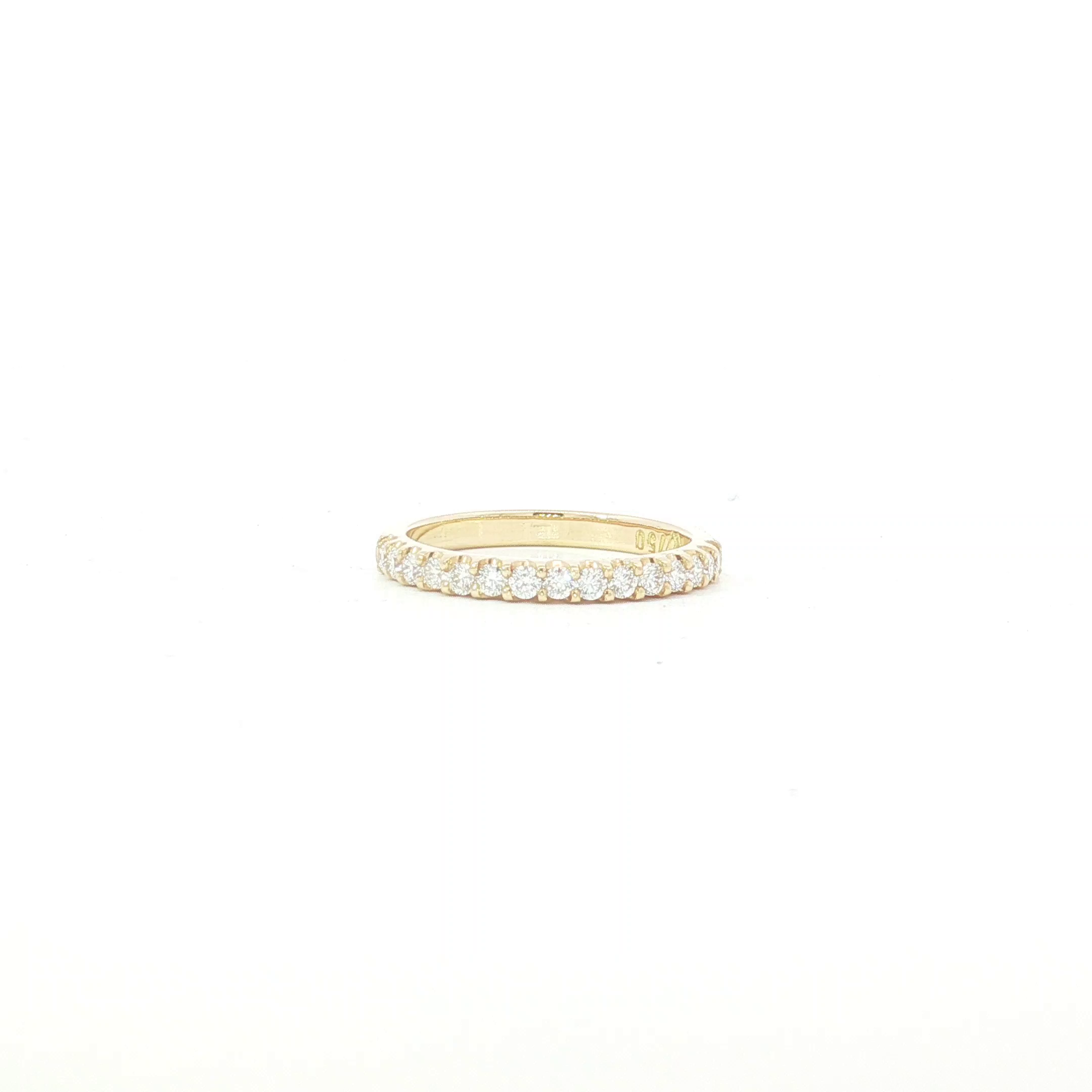 18ct YG Diamond Wedding Ring