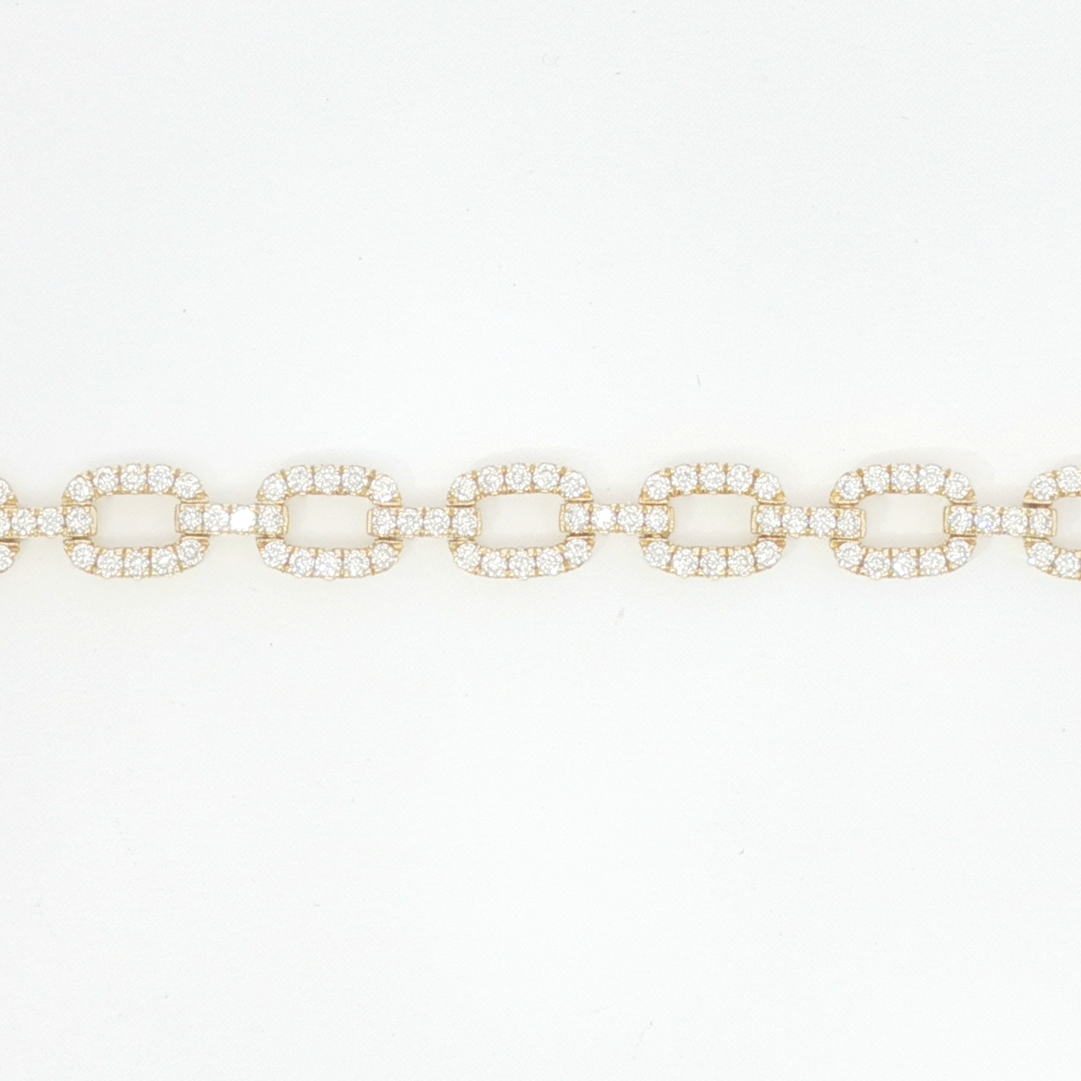 18ct YG Diamond Set Bracelet