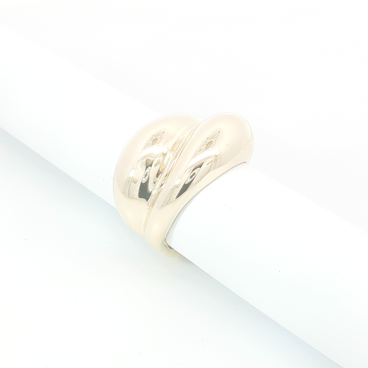 14ct YG Chunky Double Dome Band Ring