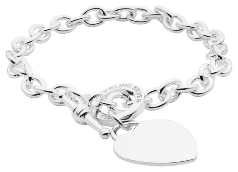 Interlocking Hearts Bracelet in Sterling Silver  MyNameNecklace IN